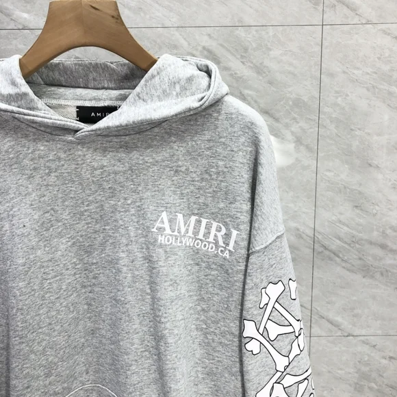 AMIRI printed terry hooded sweatshirt